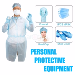 Disposable Surgical Kit – Gown, Mask, Shoe Cover & Head Cap (Omenta)