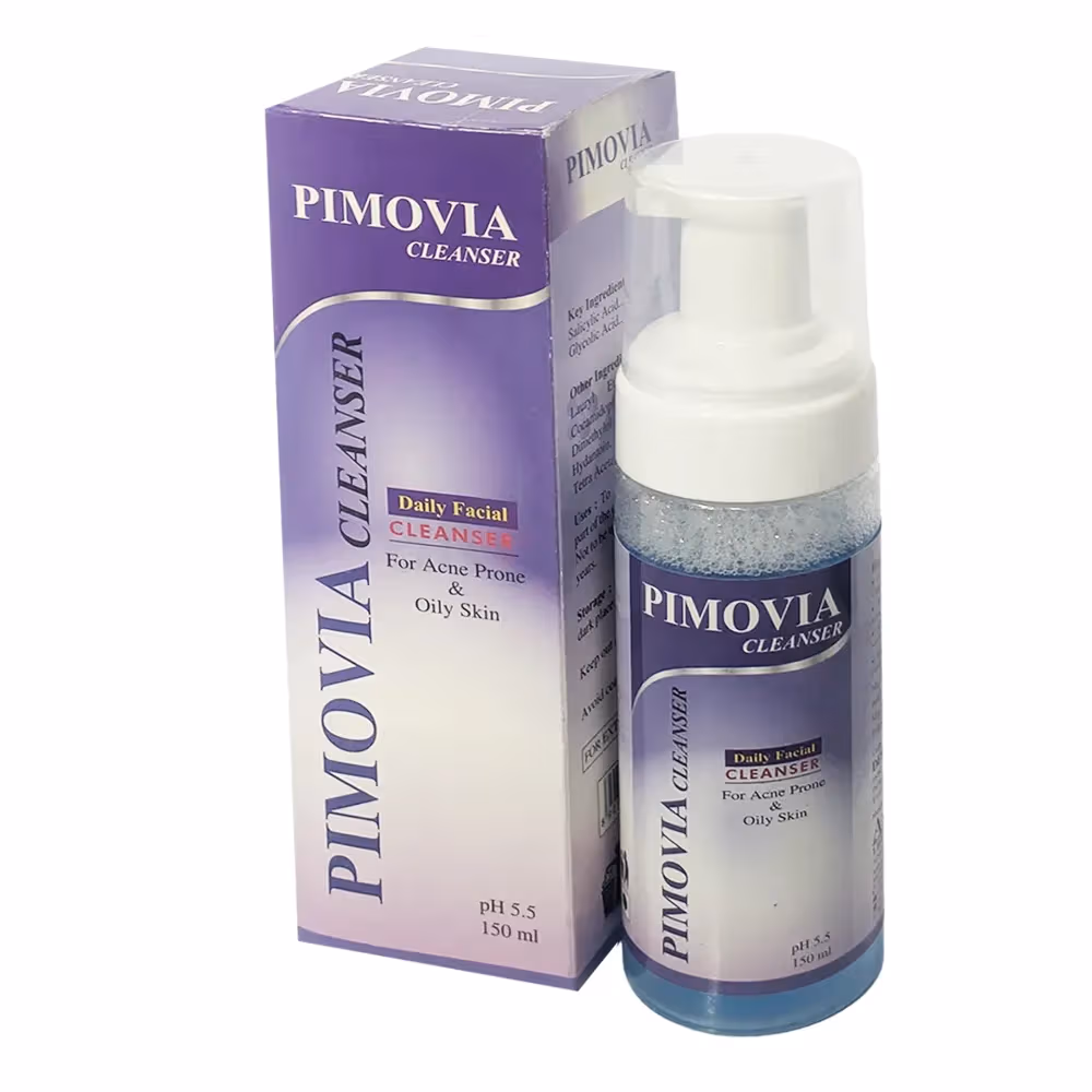 PIMOVIA Cleanser Daily Facial Cleanser for Acne-Prone & Oily Skin (pH 5.5) – 150ml