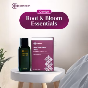 Organikaon Hair Care Combo (Rosemary Plus Onion Hair Oil 150ml + Hair Treatment Pack 100g
