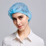 Medical Surgical Head Cap Mop Clip Head Cover/Caps-Sky Blue