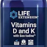 Life Extension Vitamins D and K with Sea-Iodine – 60 Capsules –