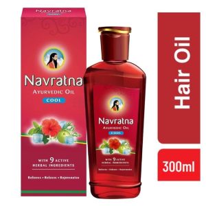 Navratna Ayurvedic Cool Oil with 9 Active Herbal Ingredients 300ml