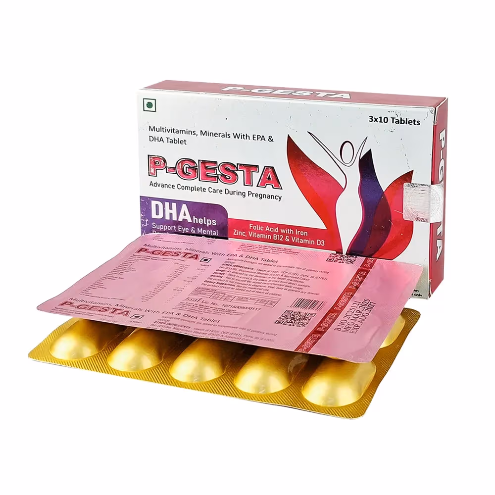 P-Gesta Multivitamin & Minerals with EPA & DHA – Dietary Supplement