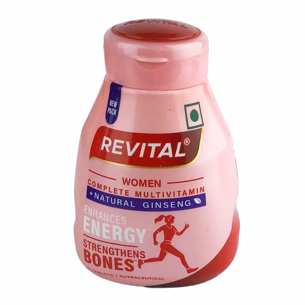 Revital H Multivitamin for Women with Natural Ginseng,Essential Vitamins & Minerals (30 Tablets)